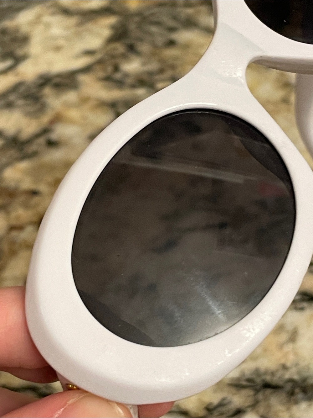 Celine White Oval Sunglasses - Picture 9 of 13